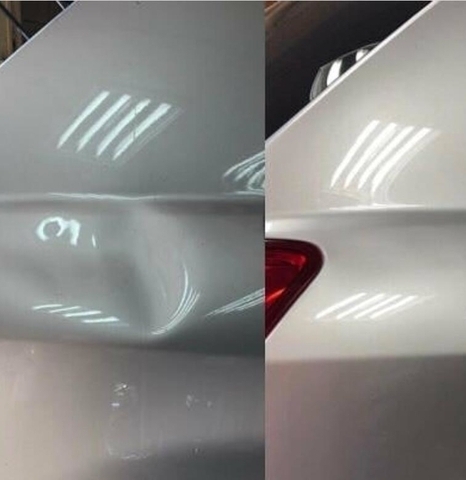 ремонт вмятин до ипосле вы можете научится так же ремонтировать вмятины